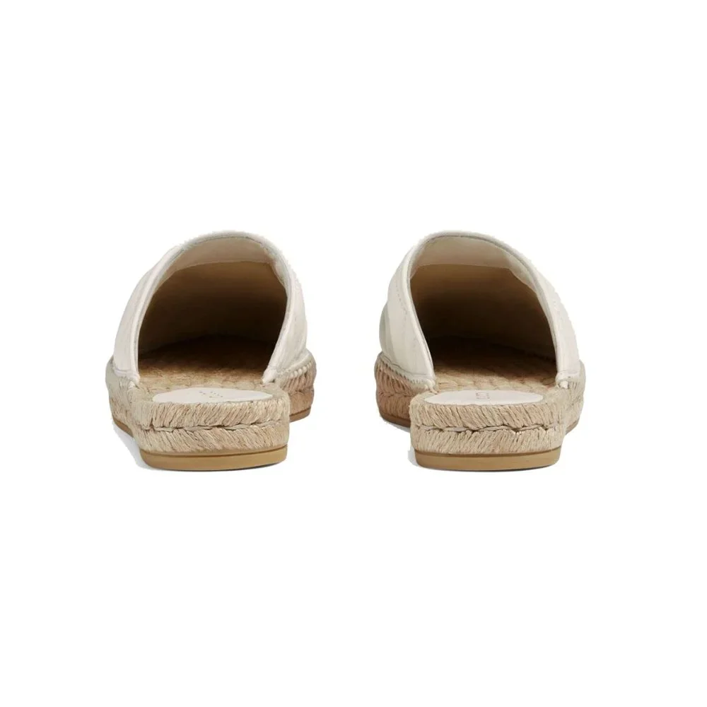 Gucci white Mules with Gold Accent - Picture 4 of 8